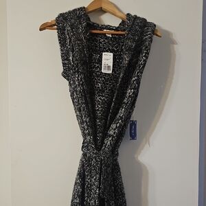 Stylish Black and Gray Knit Dress